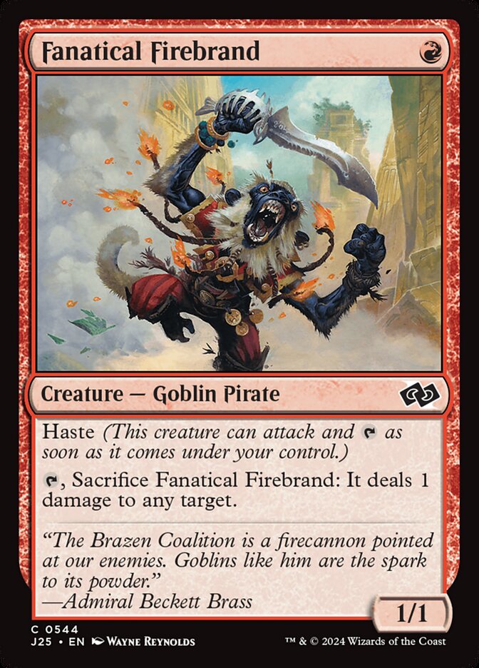 Fanatical Firebrand card front