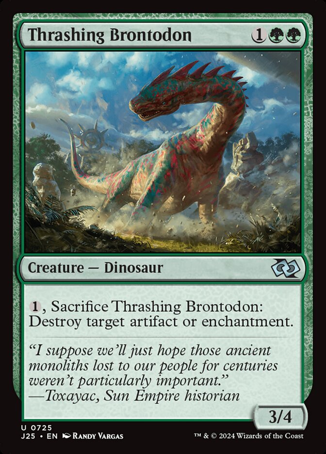 Thrashing Brontodon card front