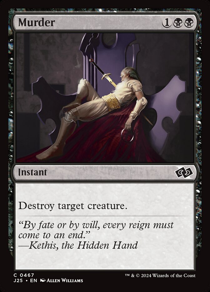 Murder card front