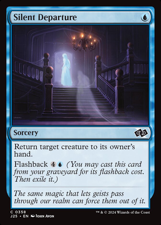 Silent Departure card front
