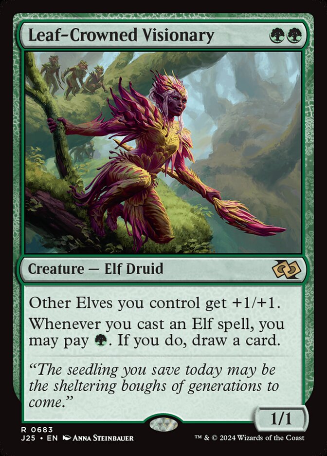 Leaf-Crowned Visionary card front