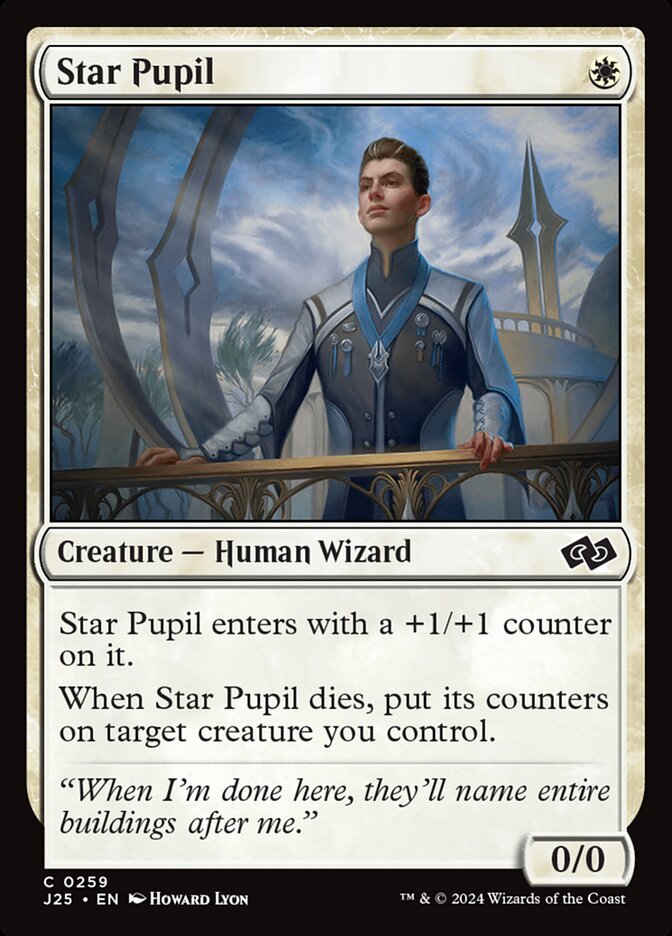 Star Pupil card front