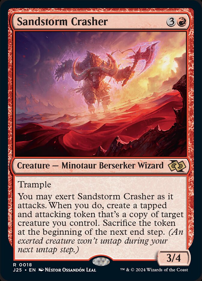 Sandstorm Crasher card front