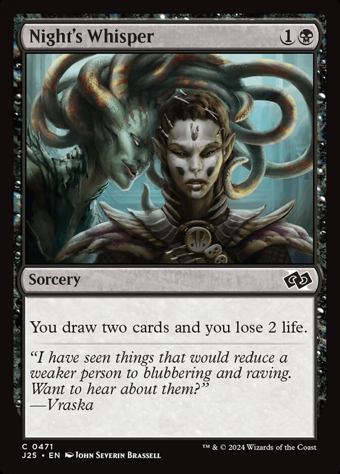Night's Whisper card front