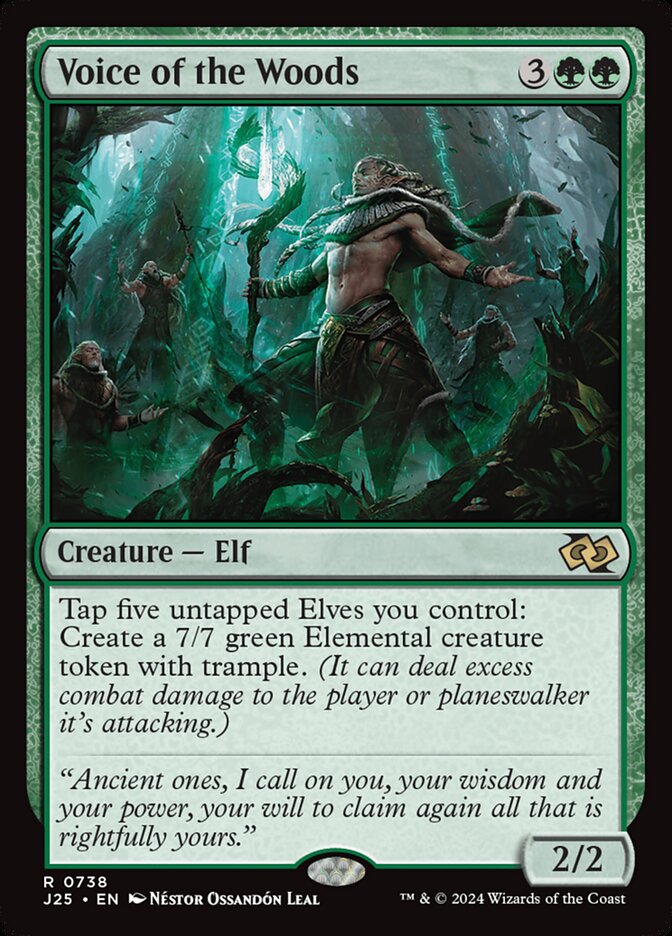 Voice of the Woods card front