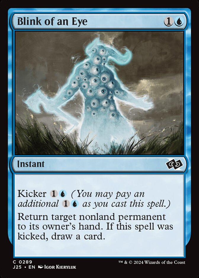Blink of an Eye card front