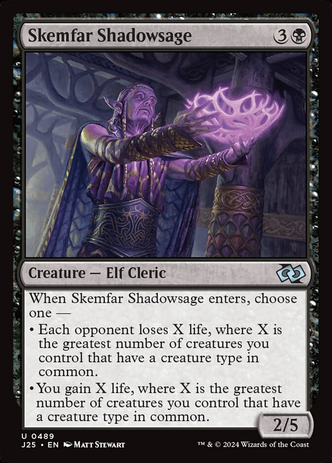 Skemfar Shadowsage card front