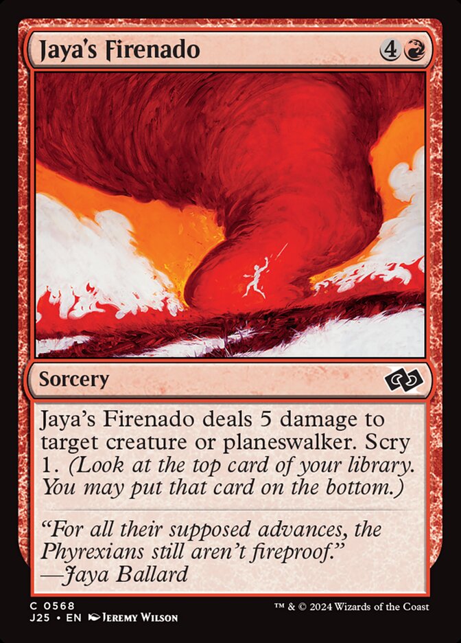 Jaya's Firenado card front