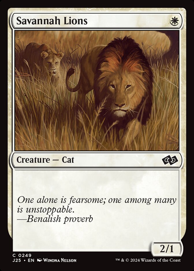 Savannah Lions card front