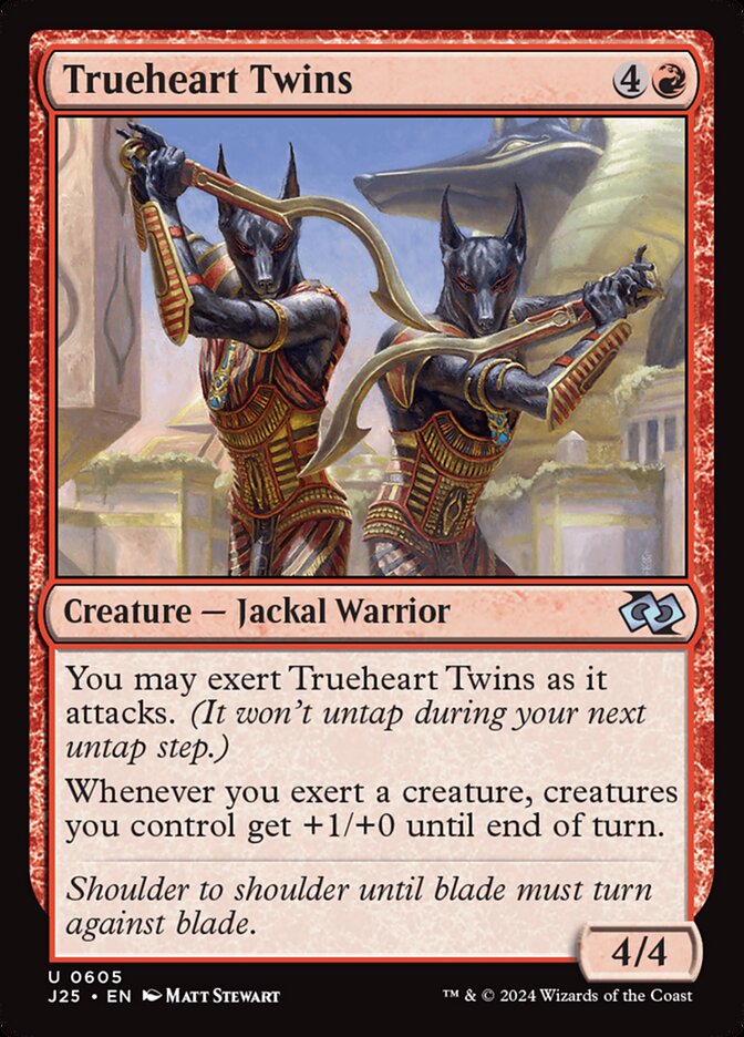 Trueheart Twins card front