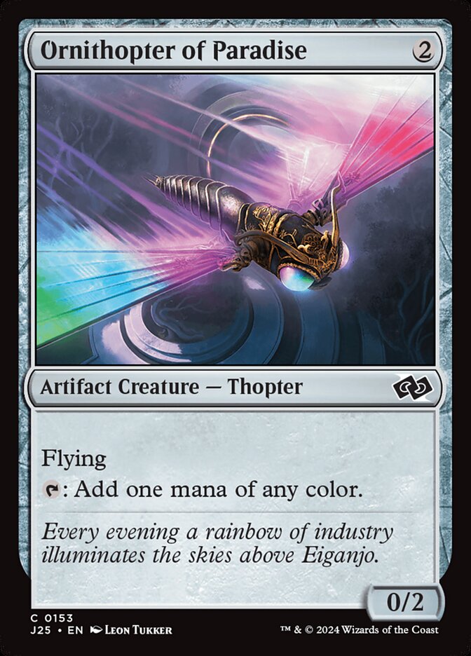 Ornithopter of Paradise card front