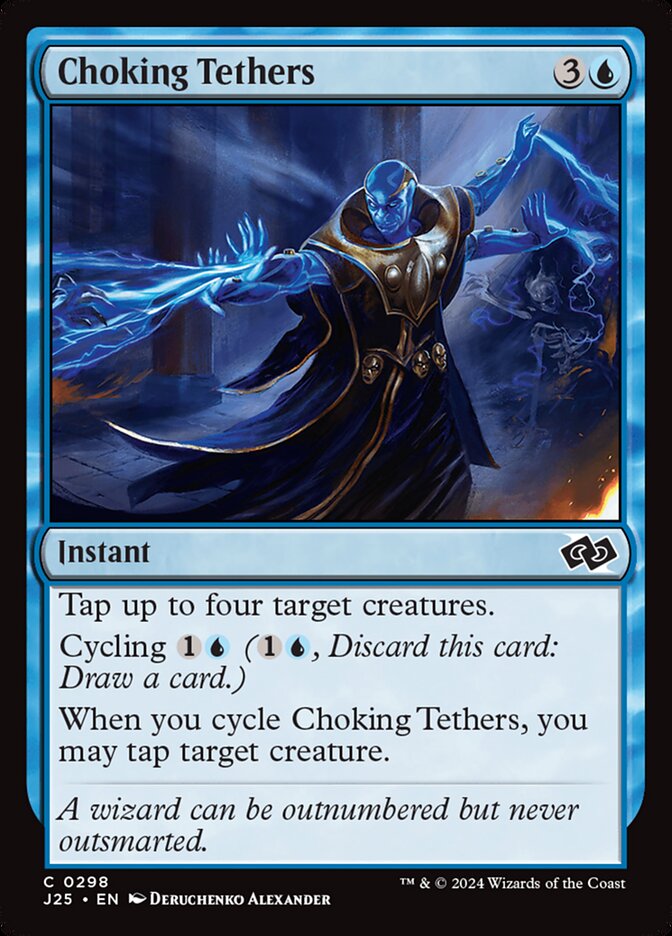 Choking Tethers card front