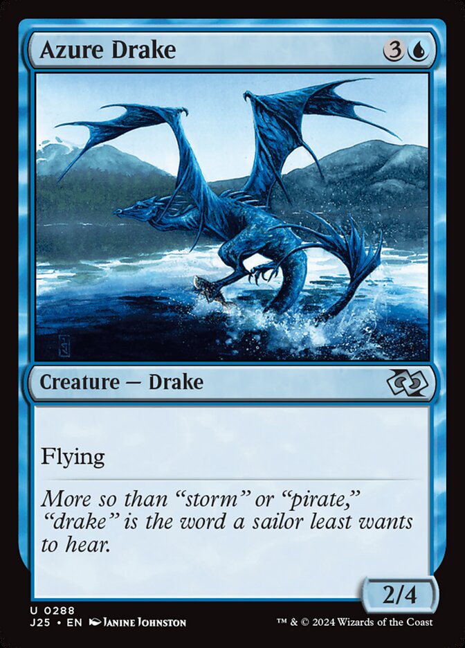 Azure Drake card front