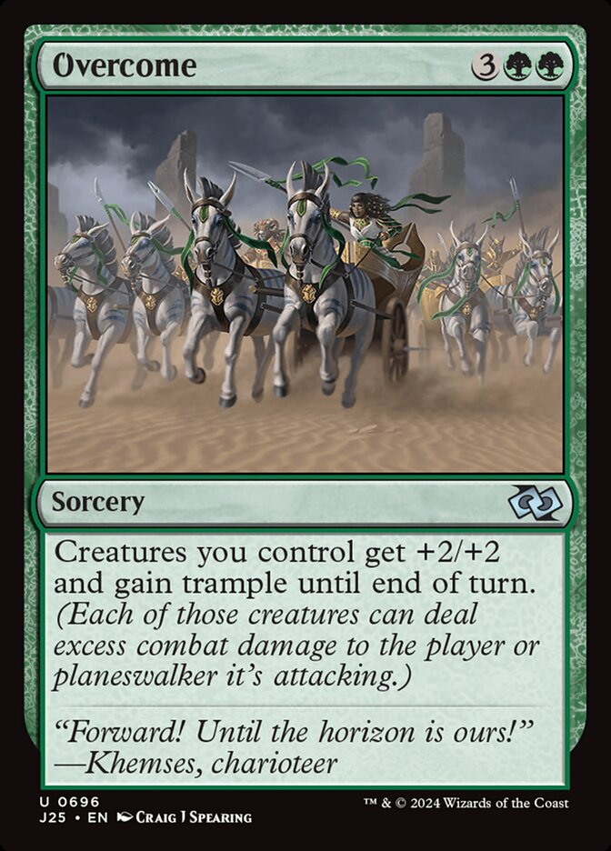Overcome card front