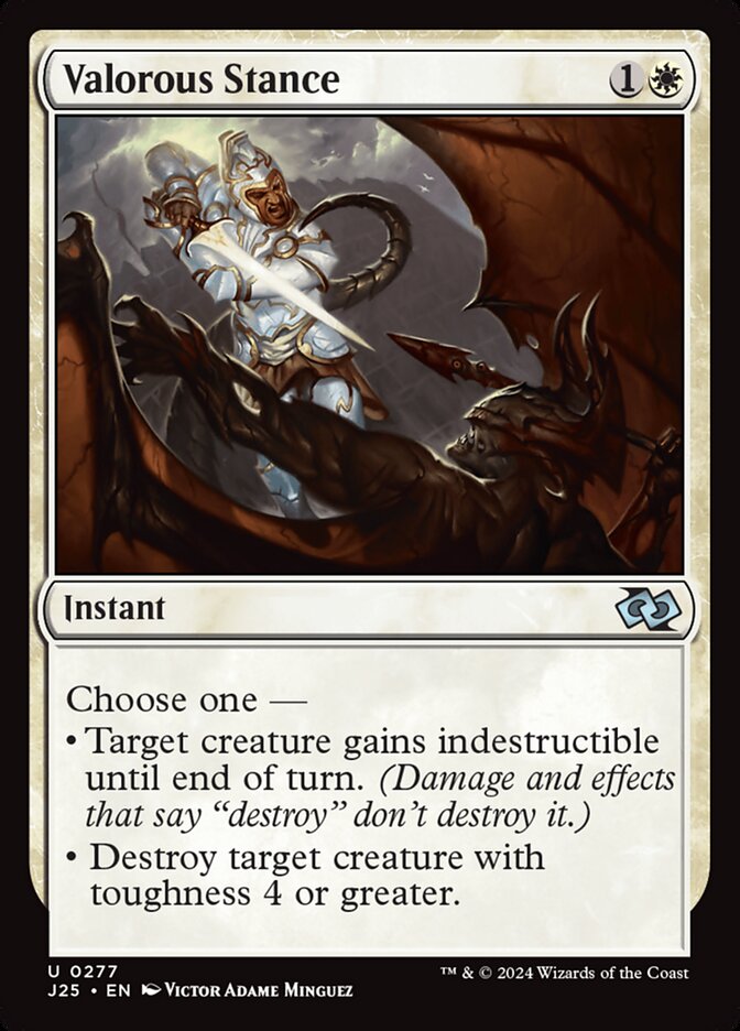 Valorous Stance card front