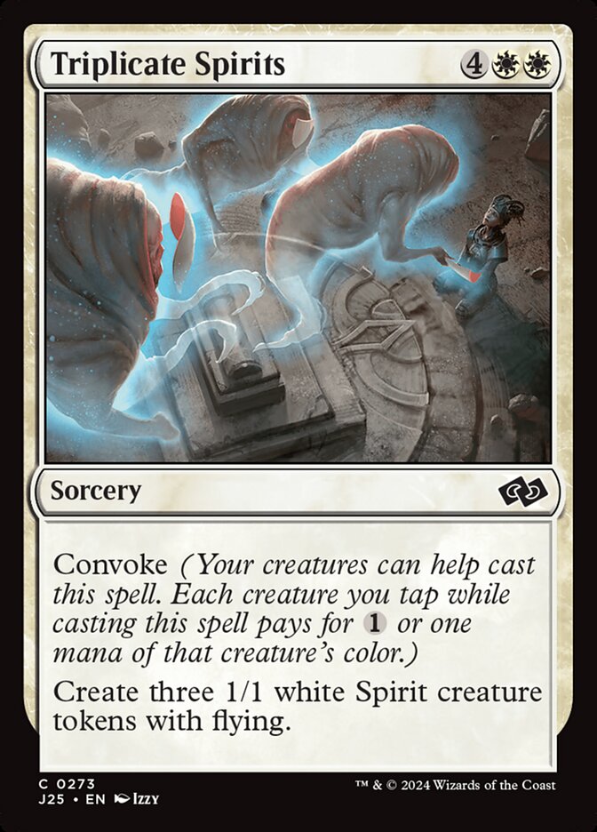 Triplicate Spirits card front