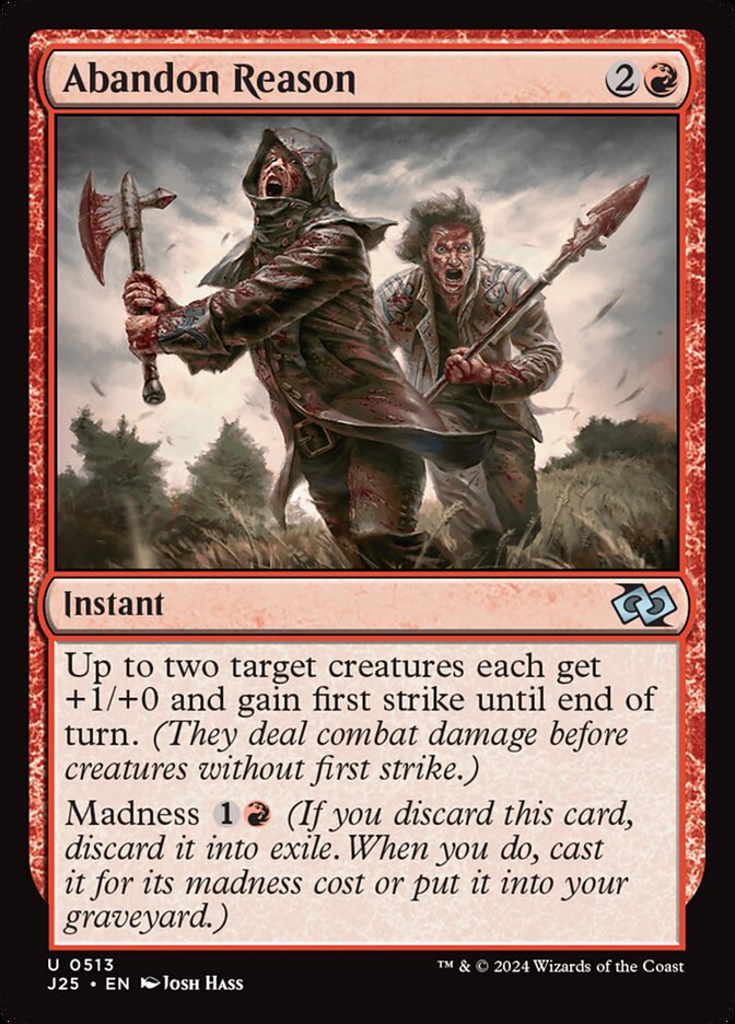 Abandon Reason card front