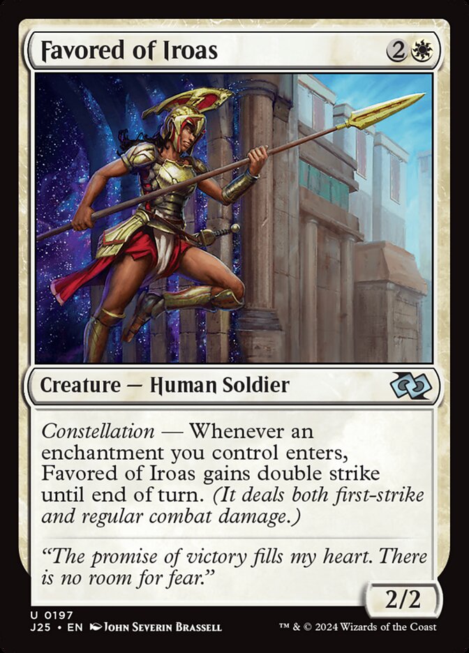 Favored of Iroas card front
