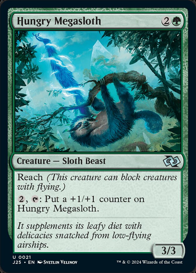 Hungry Megasloth card front