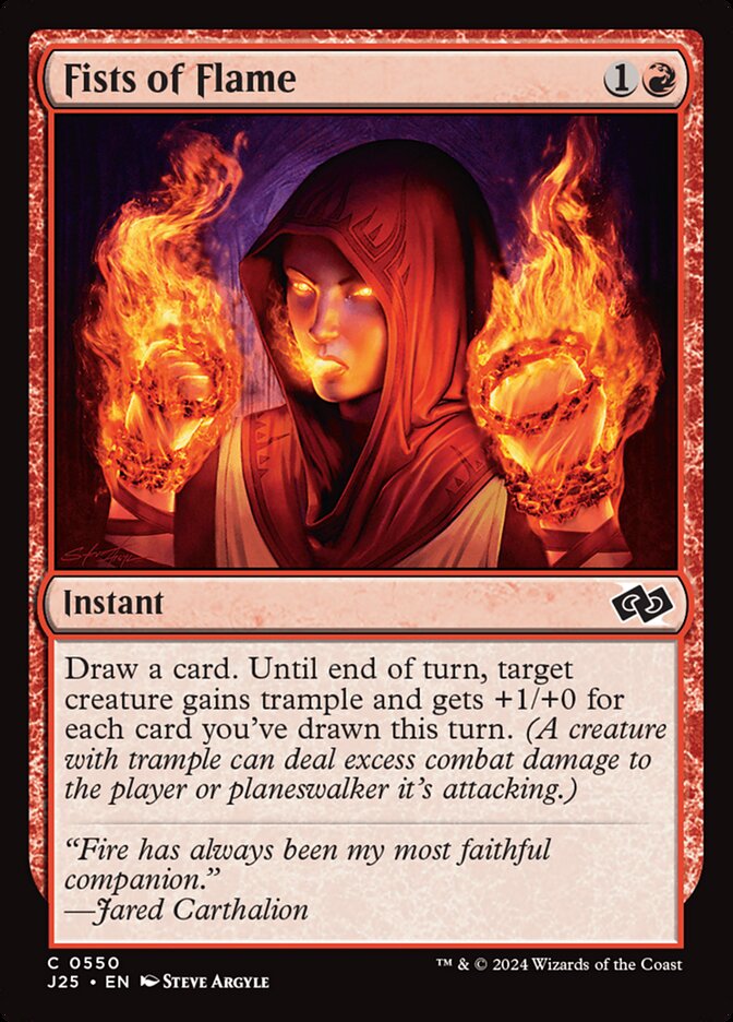Fists of Flame card front