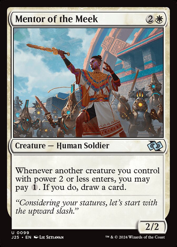 Mentor of the Meek card front