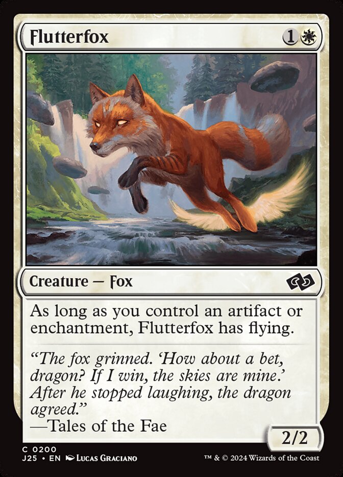 Flutterfox card front