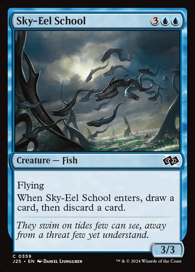 Sky-Eel School card front
