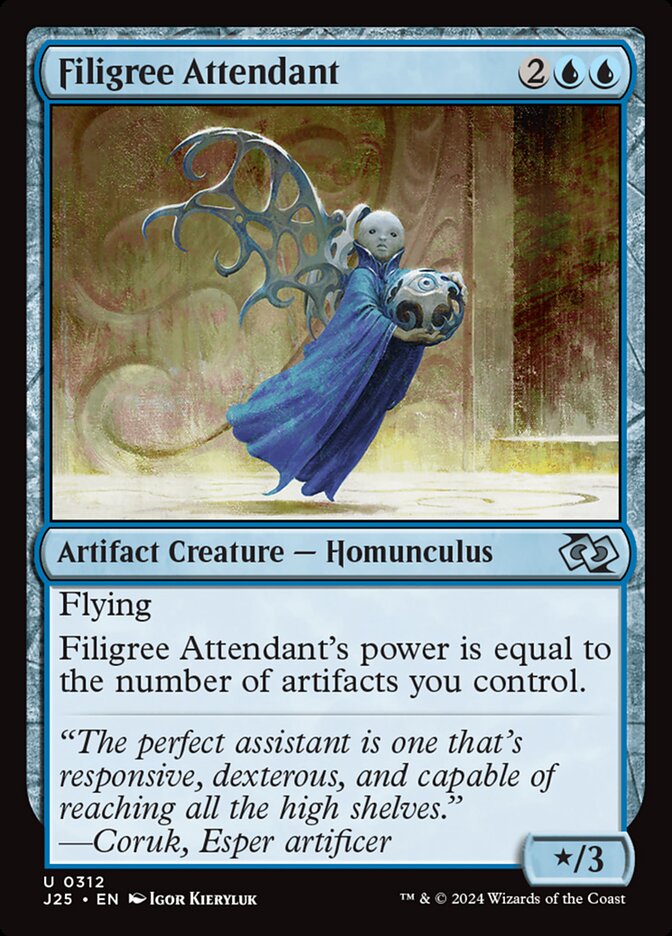 Filigree Attendant card front