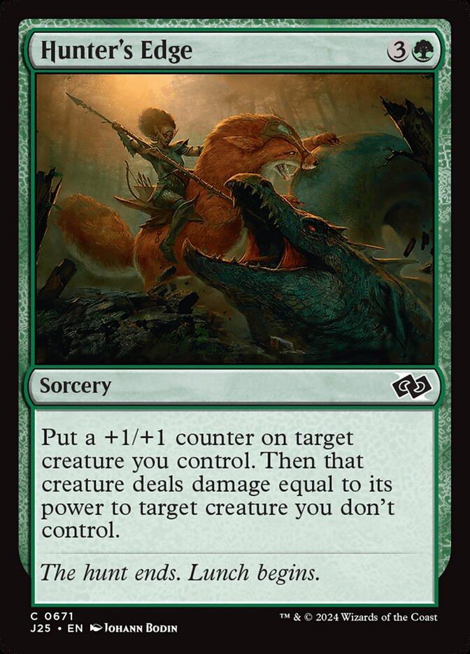 Hunter's Edge card front