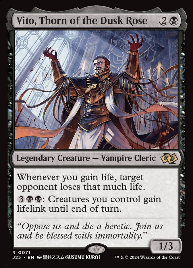 Vito, Thorn of the Dusk Rose card front