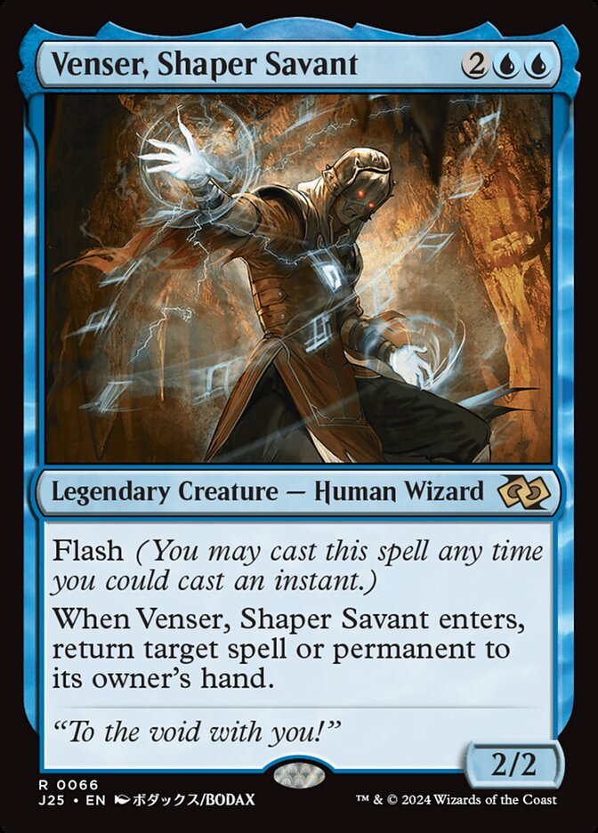 Venser, Shaper Savant card front