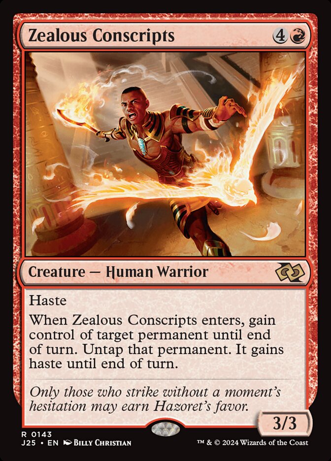 Zealous Conscripts card front