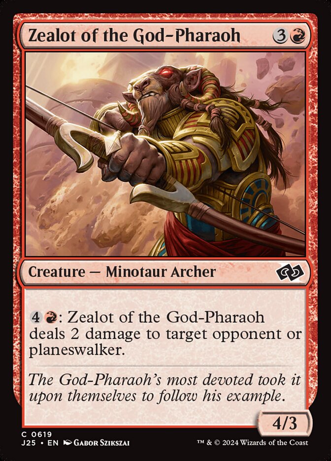 Zealot of the God-Pharaoh card front