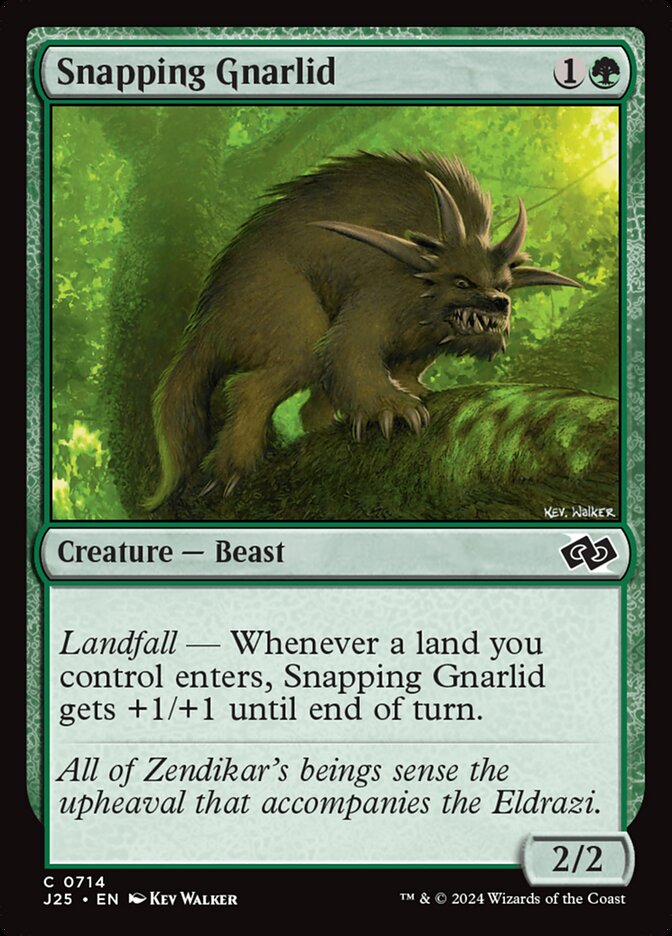 Snapping Gnarlid card front