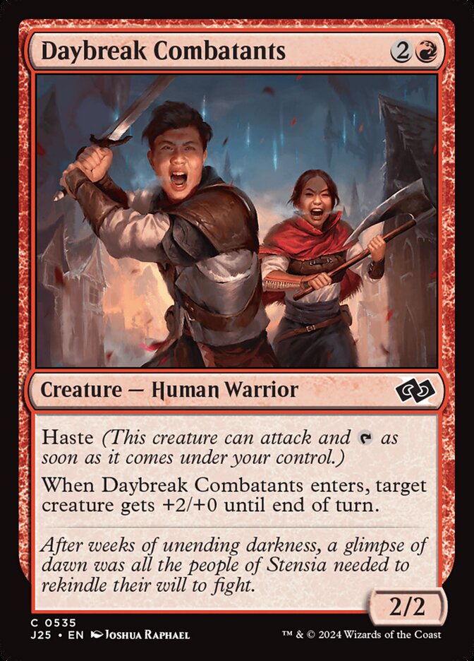 Daybreak Combatants card front