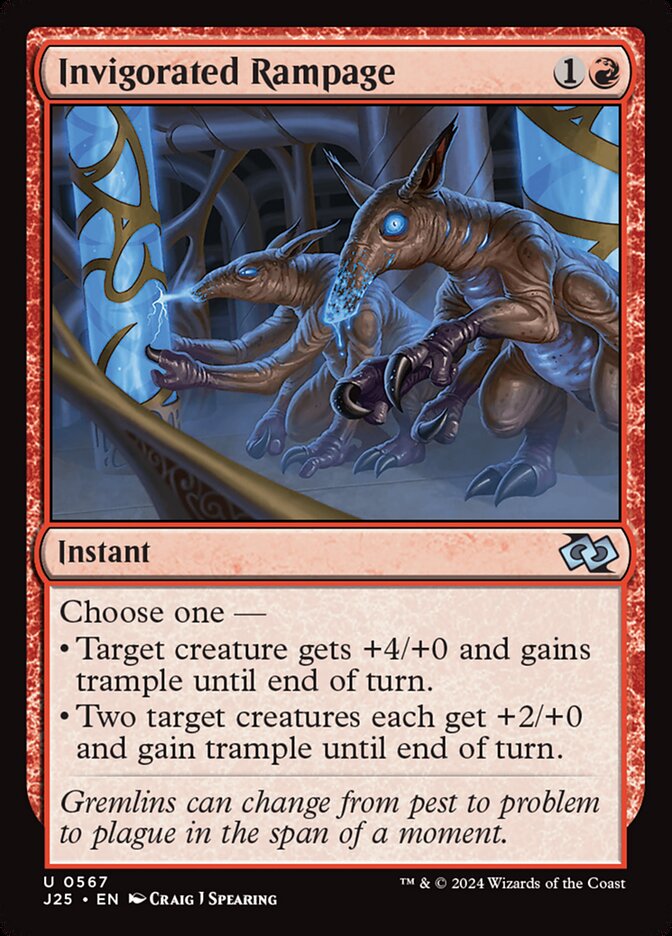 Invigorated Rampage card front
