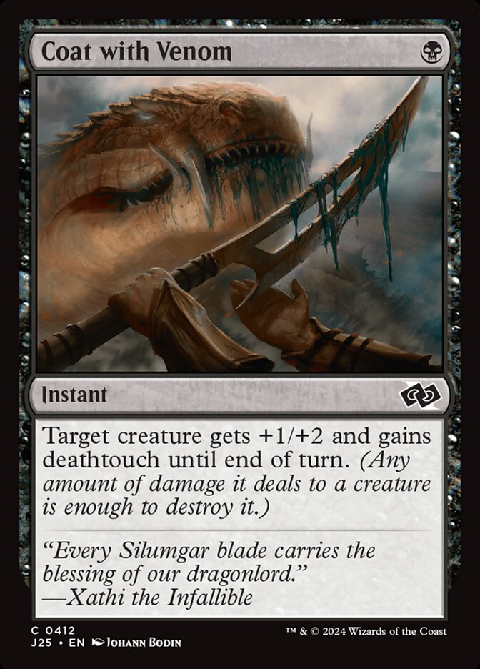 Coat with Venom card front
