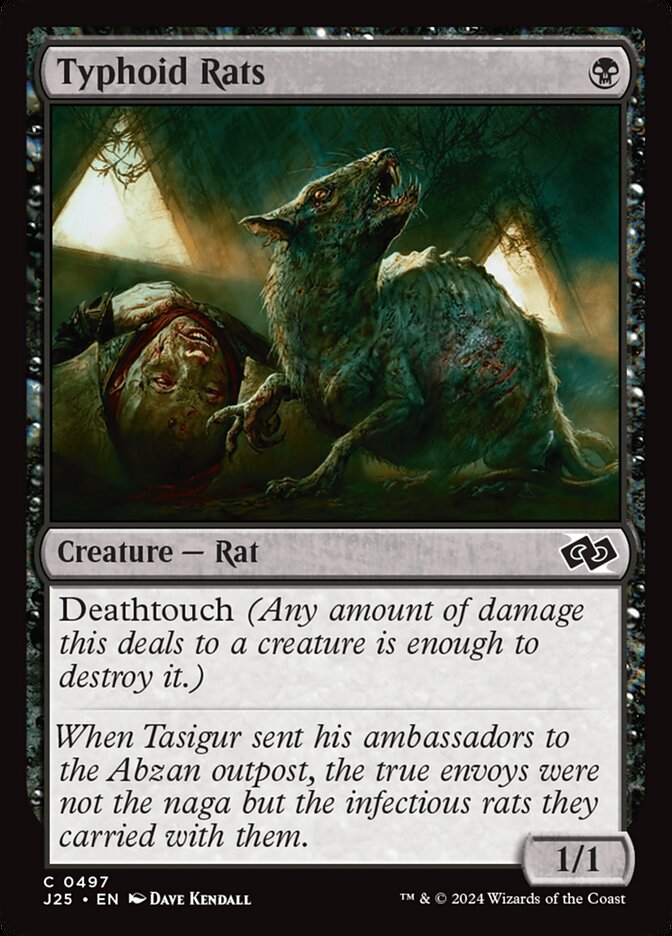 Typhoid Rats card front