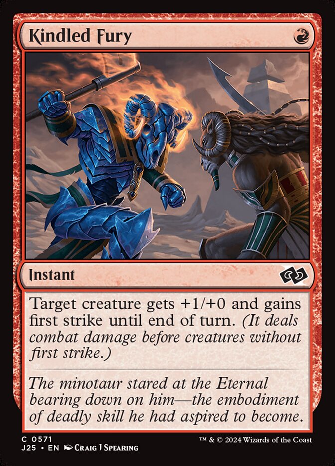 Kindled Fury card front