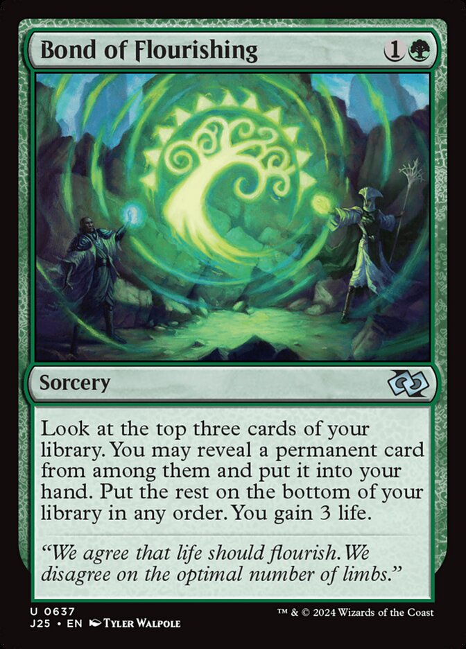 Bond of Flourishing card front