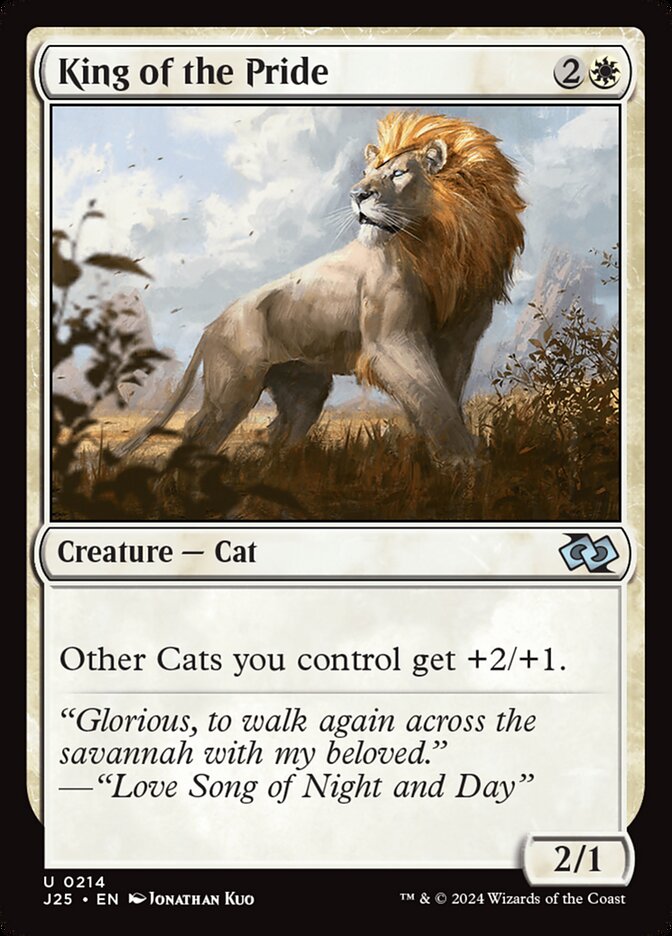 King of the Pride card front