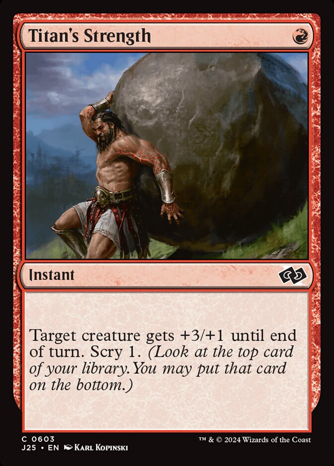 Titan's Strength card front