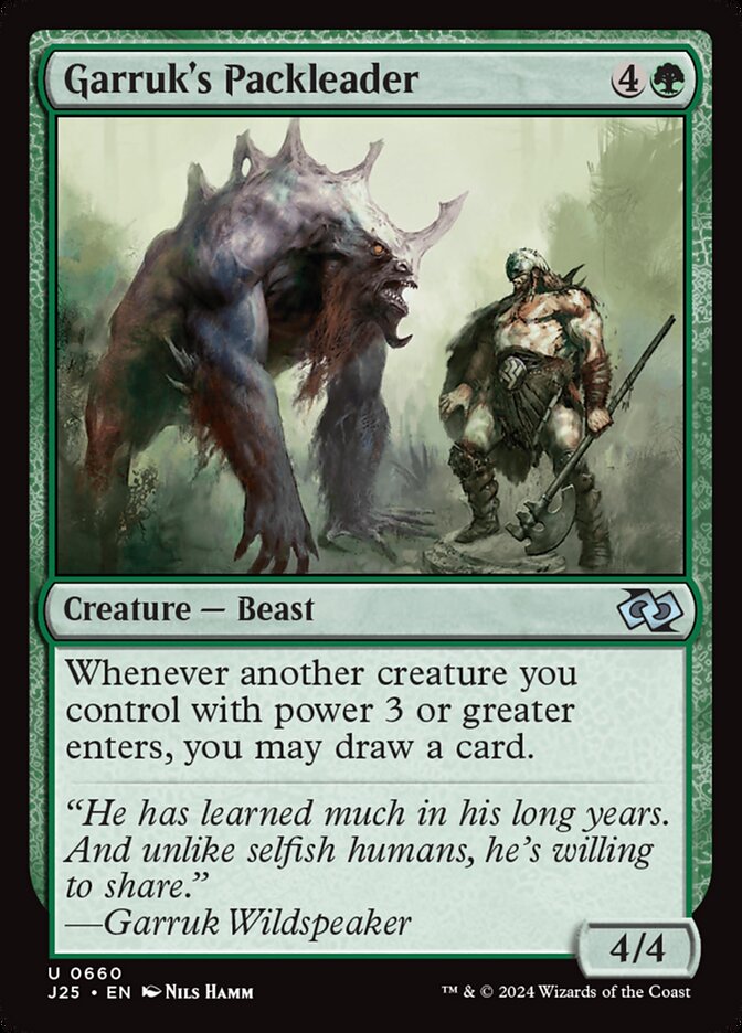 Garruk's Packleader card front
