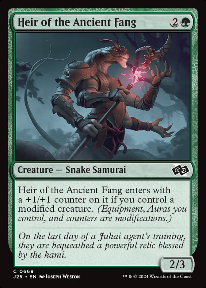 Heir of the Ancient Fang card front