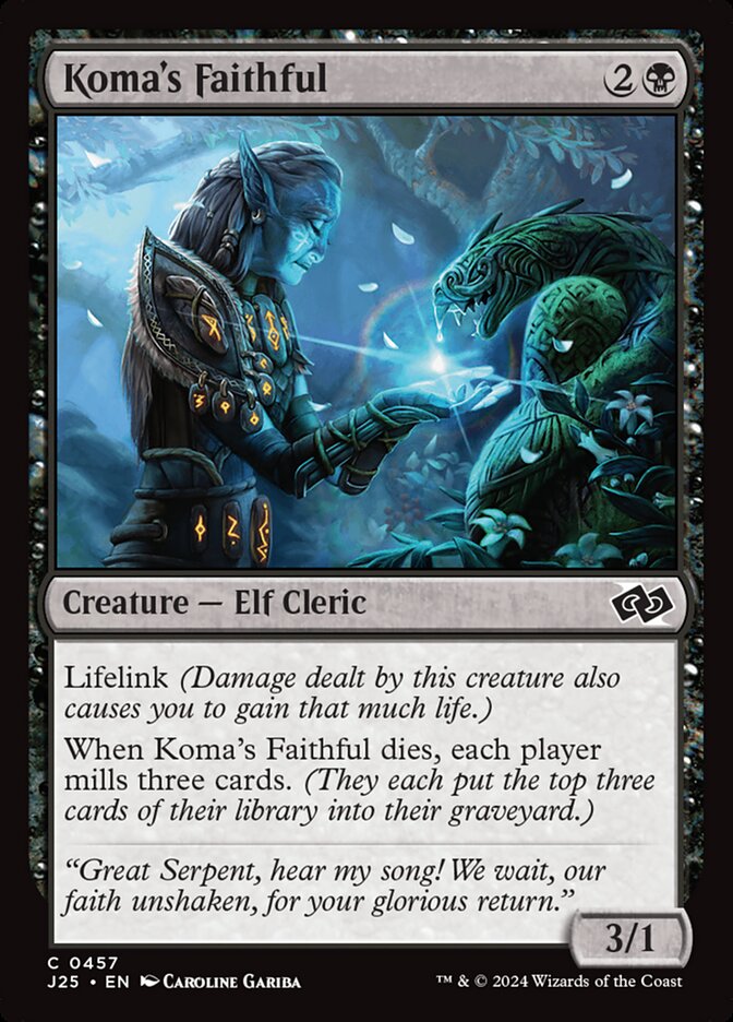 Koma's Faithful card front