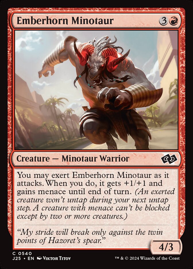 Emberhorn Minotaur card front