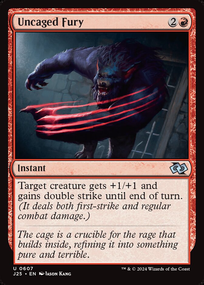 Uncaged Fury card front