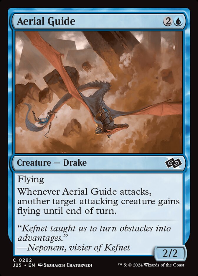 Aerial Guide card front