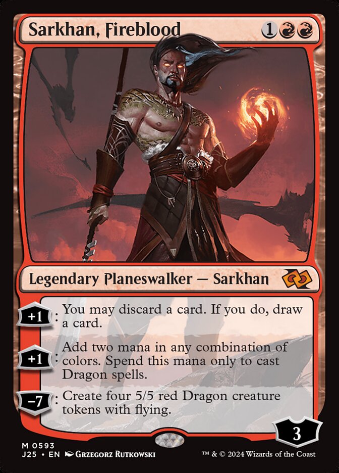 Sarkhan, Fireblood card front
