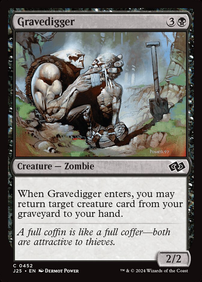 Gravedigger card front